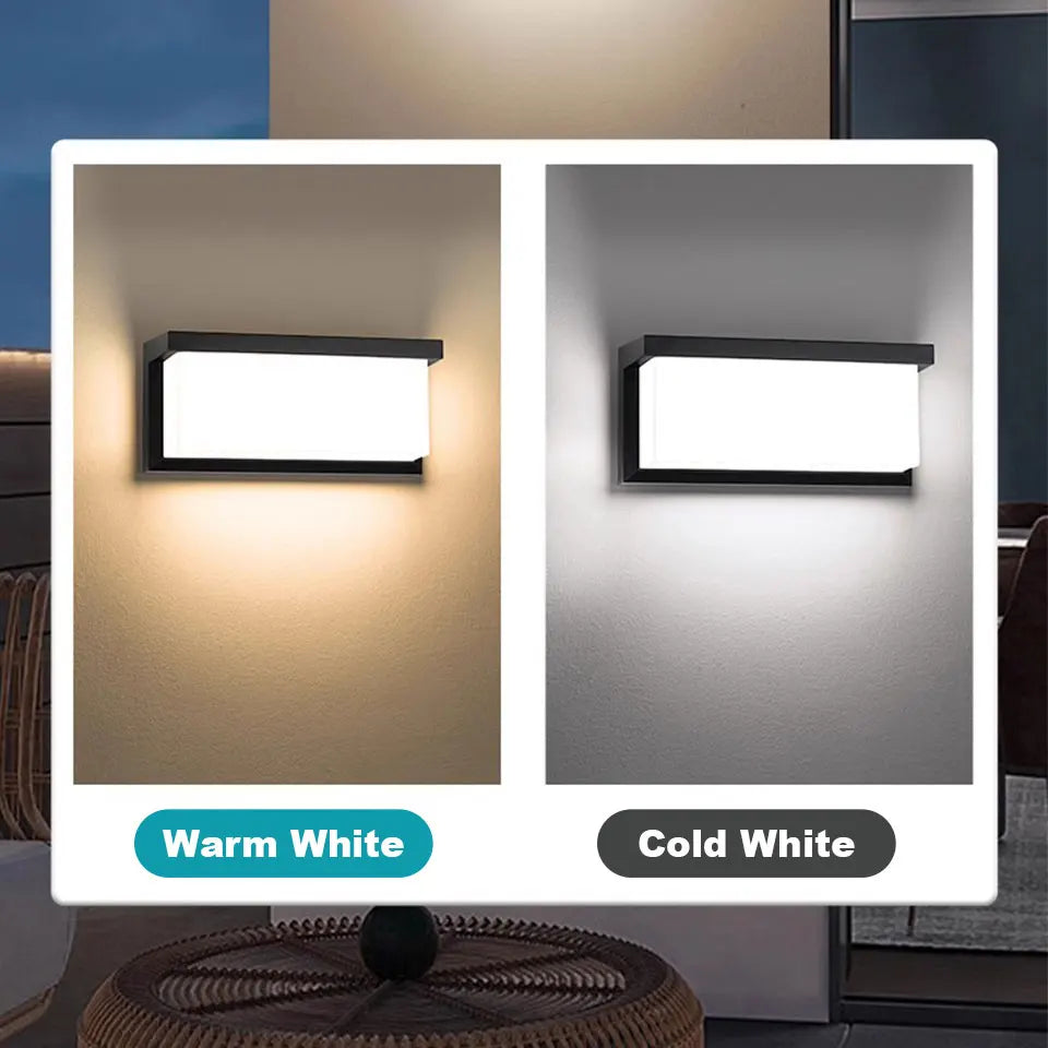 LED Outdoor Wall Light – Waterproof Motion Sensor Lamp with Radar Detection, Ideal for Balcony & Garden Lighting