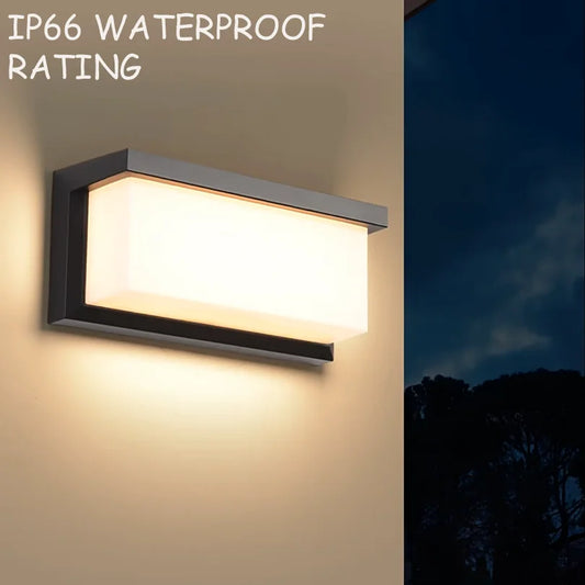 LED Outdoor Wall Light – Waterproof Motion Sensor Lamp with Radar Detection, Ideal for Balcony & Garden Lighting