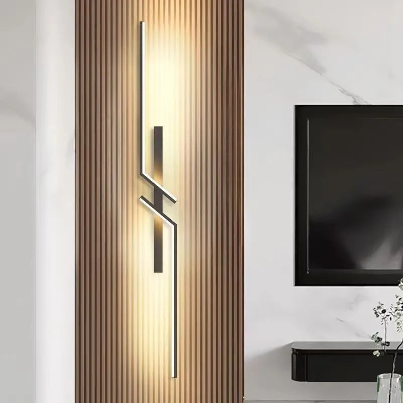 Modern LED Wall Lamp – Minimalist 13W-18W Strip Light for Bedroom & Living Room, Sleek Wall Sconce for Home Indoor Lighting
